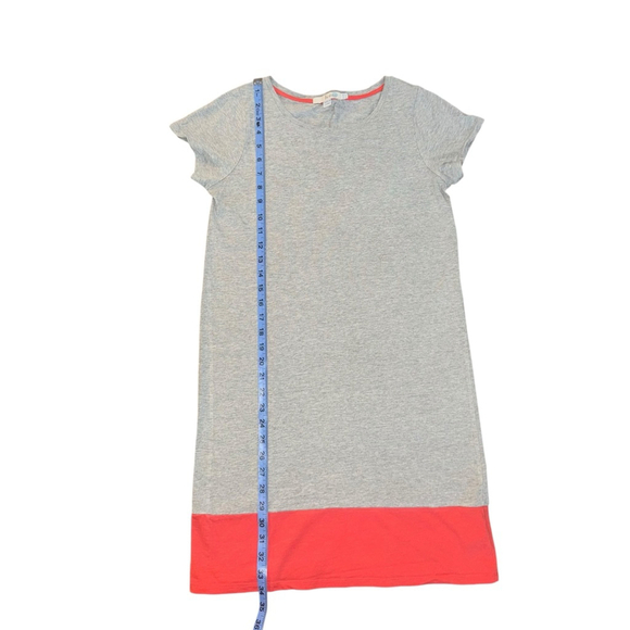 Boden T shirt Colorblock Jersey Shift Dress Size 6R Gray Coral Sundress - Picture 7 of 11